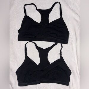 2 Auden Unlined Nursing Bralettes size Large